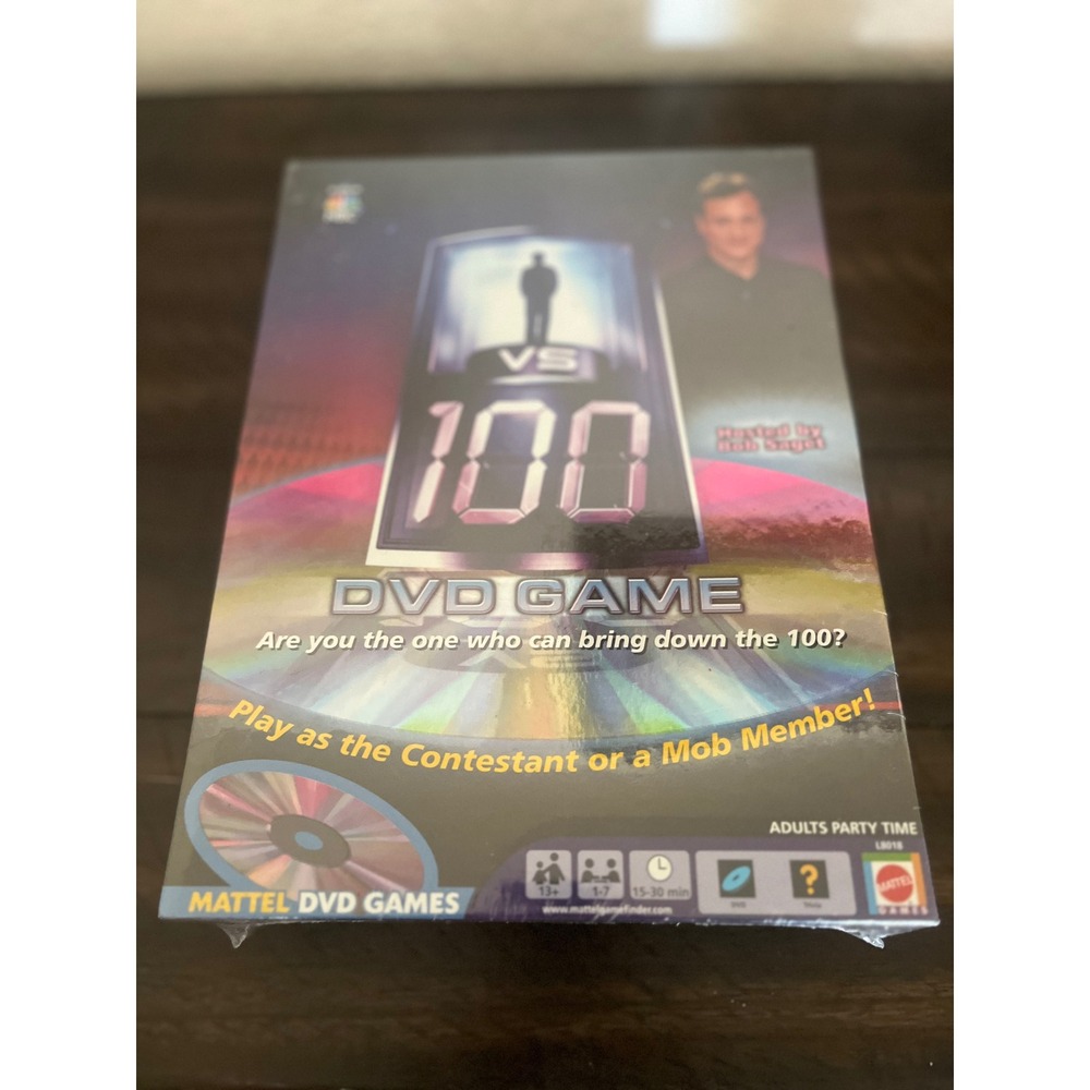 Mattel 1 vs 100 DVD Game NBC Bob Saget Trivia Party Game New Sealed L8018